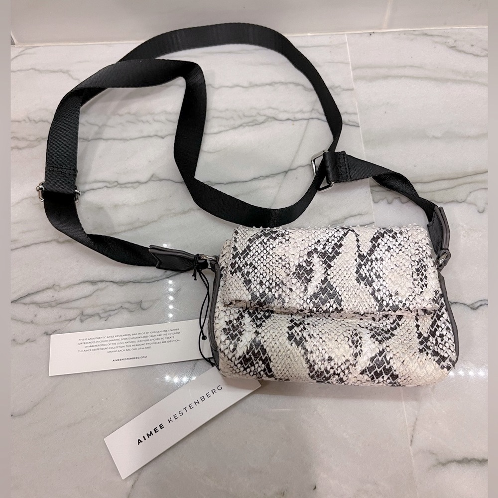 Unique Aimee Kestenberg leather Broadway mini crossbody purse. Brand NWT